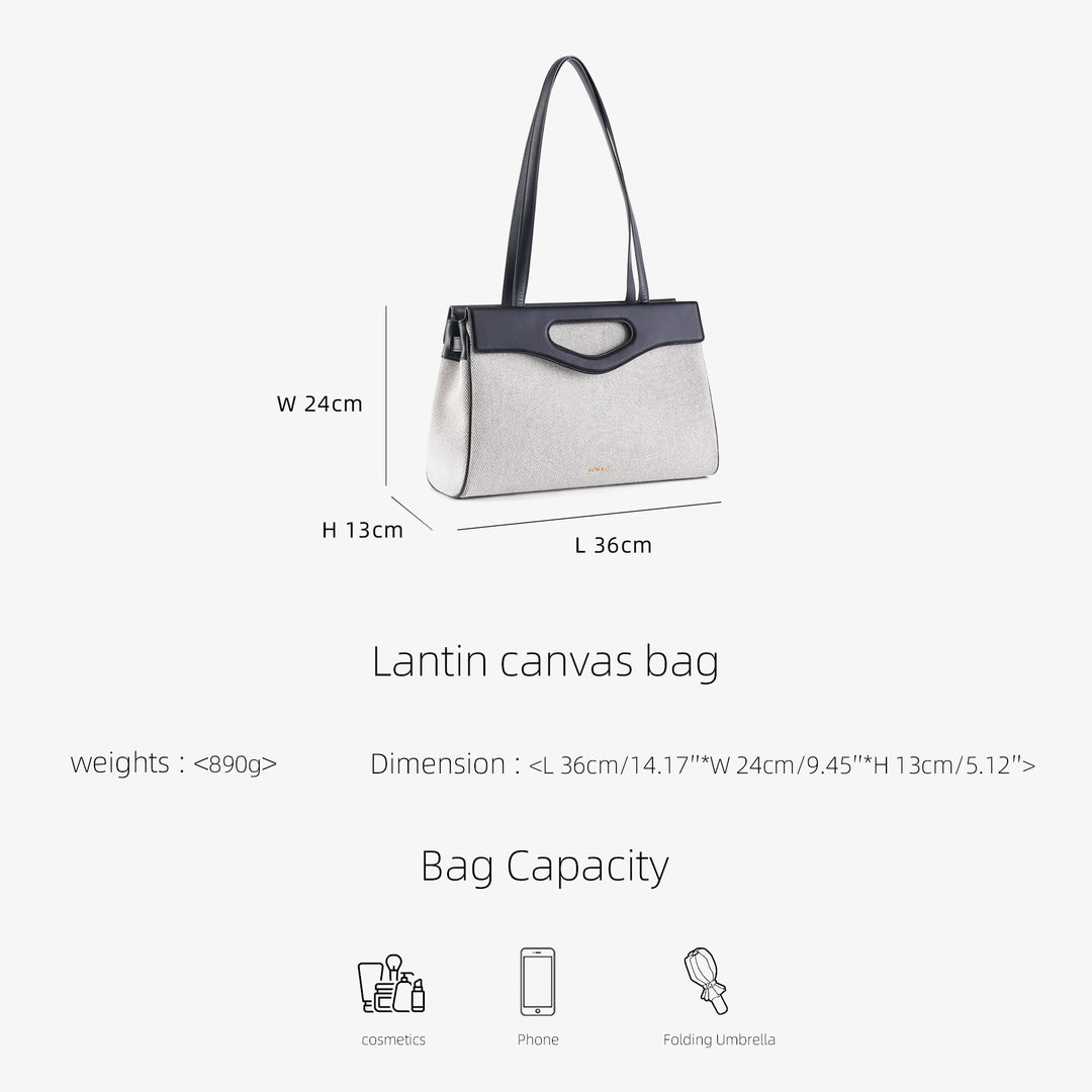 GIIM MII "Lanting" Series large size canvas bag shoulder bag messenger bag handbag