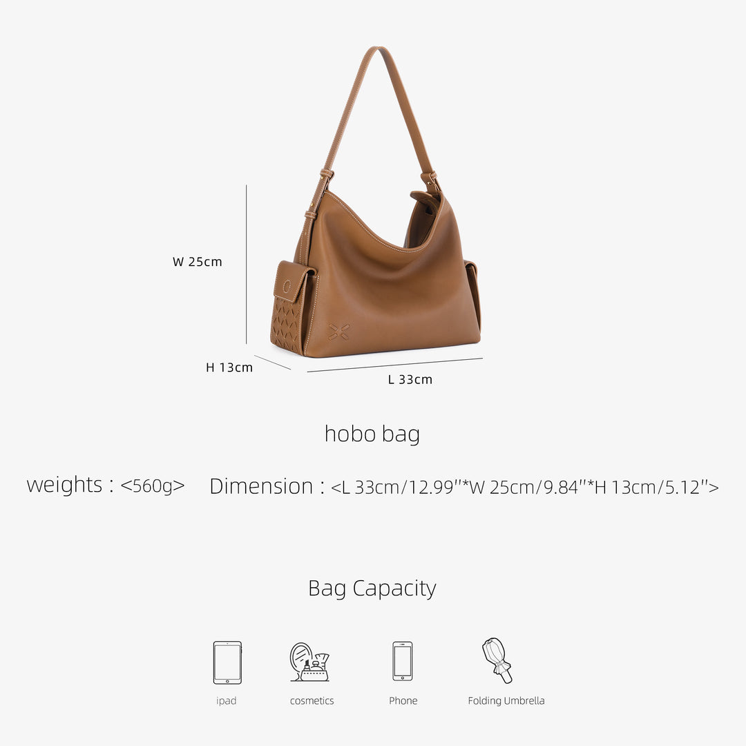 GIIM MII "Vientiane" Series Hobo bag high-capacity