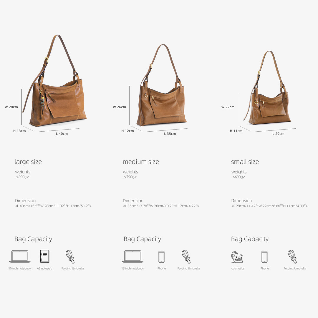 GIIM MII “Huo er ”Series Cowhide shoulder bag HOBO bag