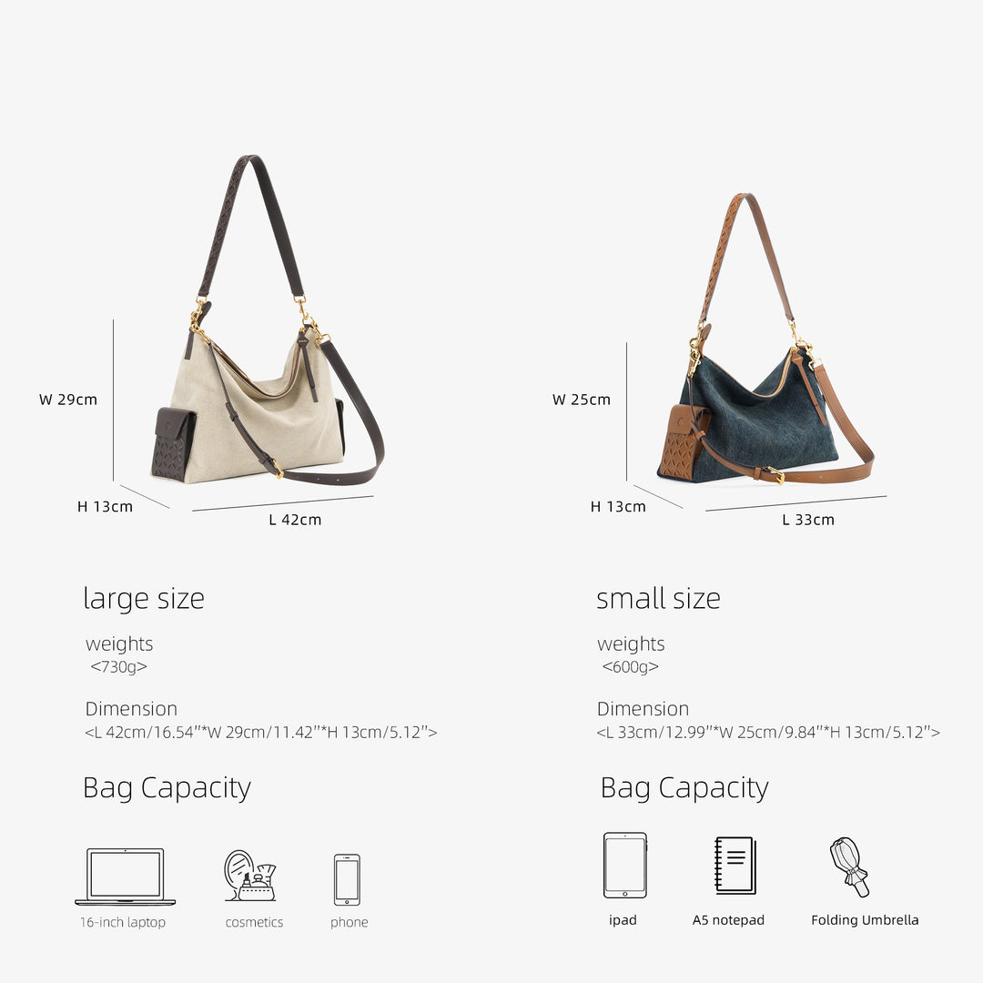 GIIM MII "Vientiane" Series Gabrielle Hobo Bag
