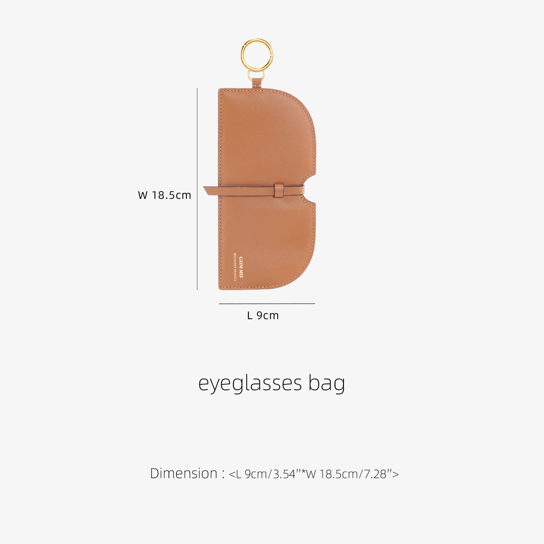 GIIM MII Glasses leather case, pendant accessories, portable storage bag, original designer style