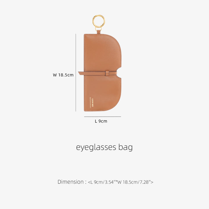 GIIM MII Glasses leather case, pendant accessories, portable storage bag, original designer style