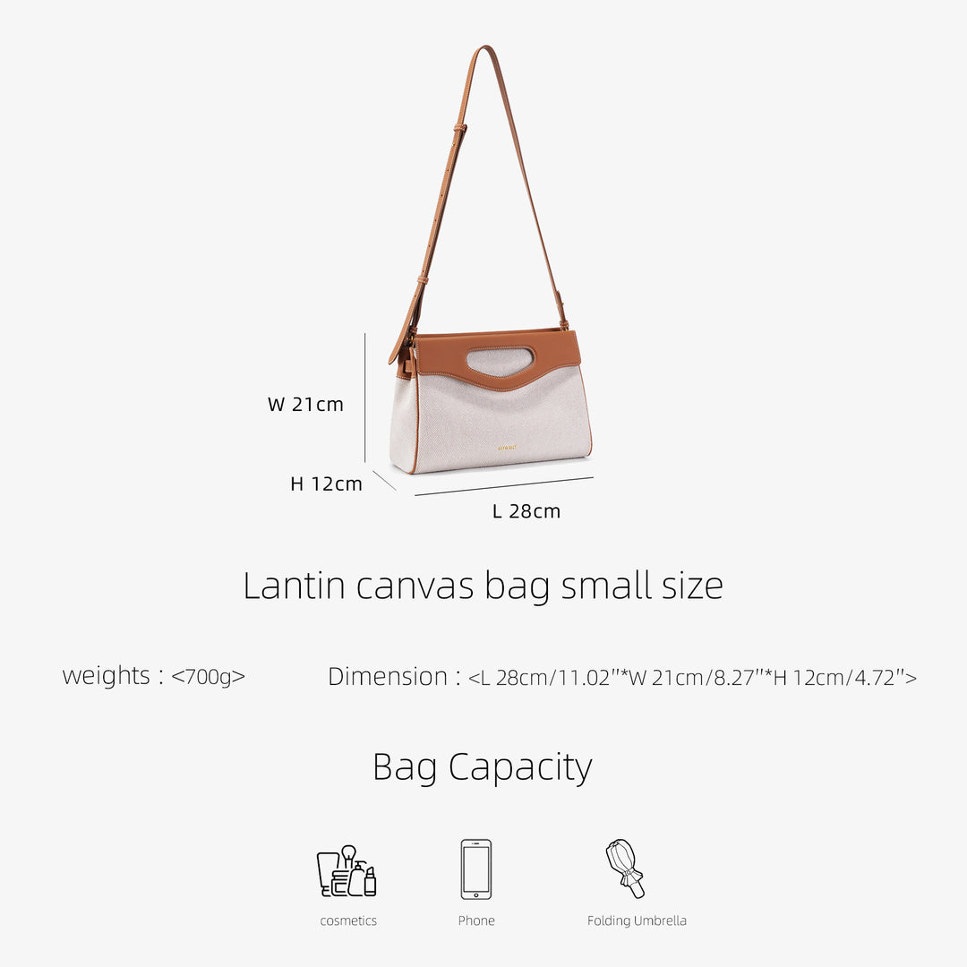 GIIM MII "Lanting" Series Small size canvas bag shoulder bag messenger bag handbag