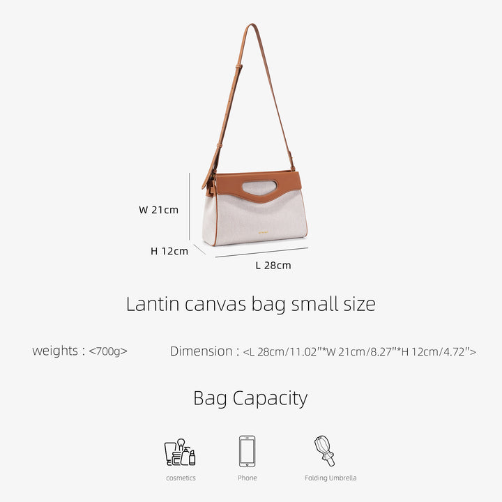 GIIM MII "Lanting" Series Small size canvas bag shoulder bag messenger bag handbag