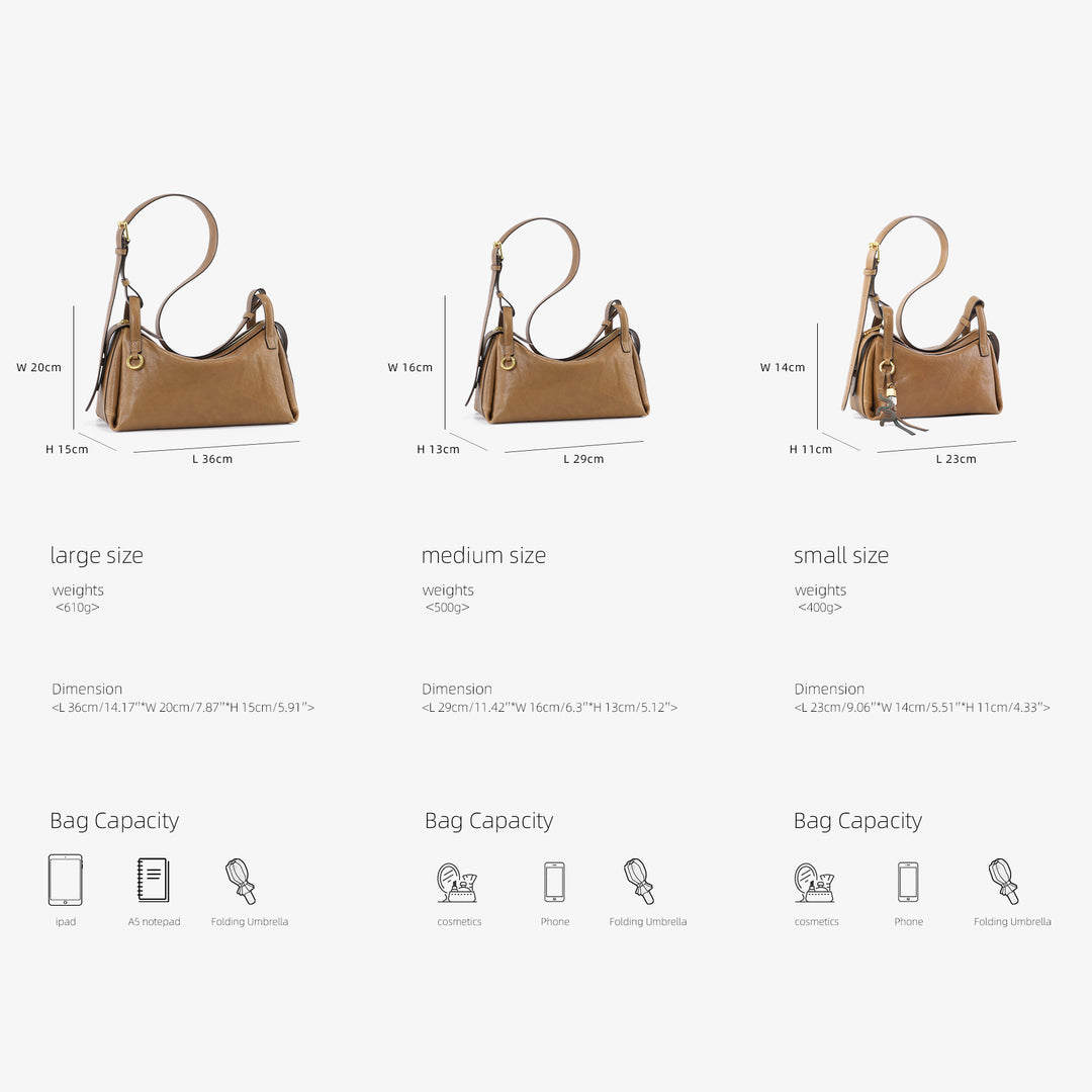 GIIM MII “Huo er ”Series cowhide Pillow bag