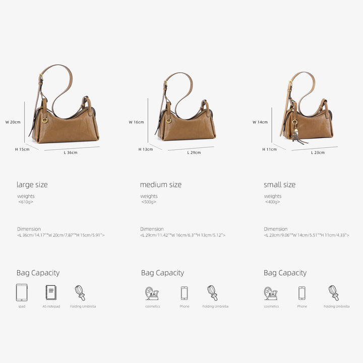 GIIM MII “Huo er ”Series cowhide Pillow bag