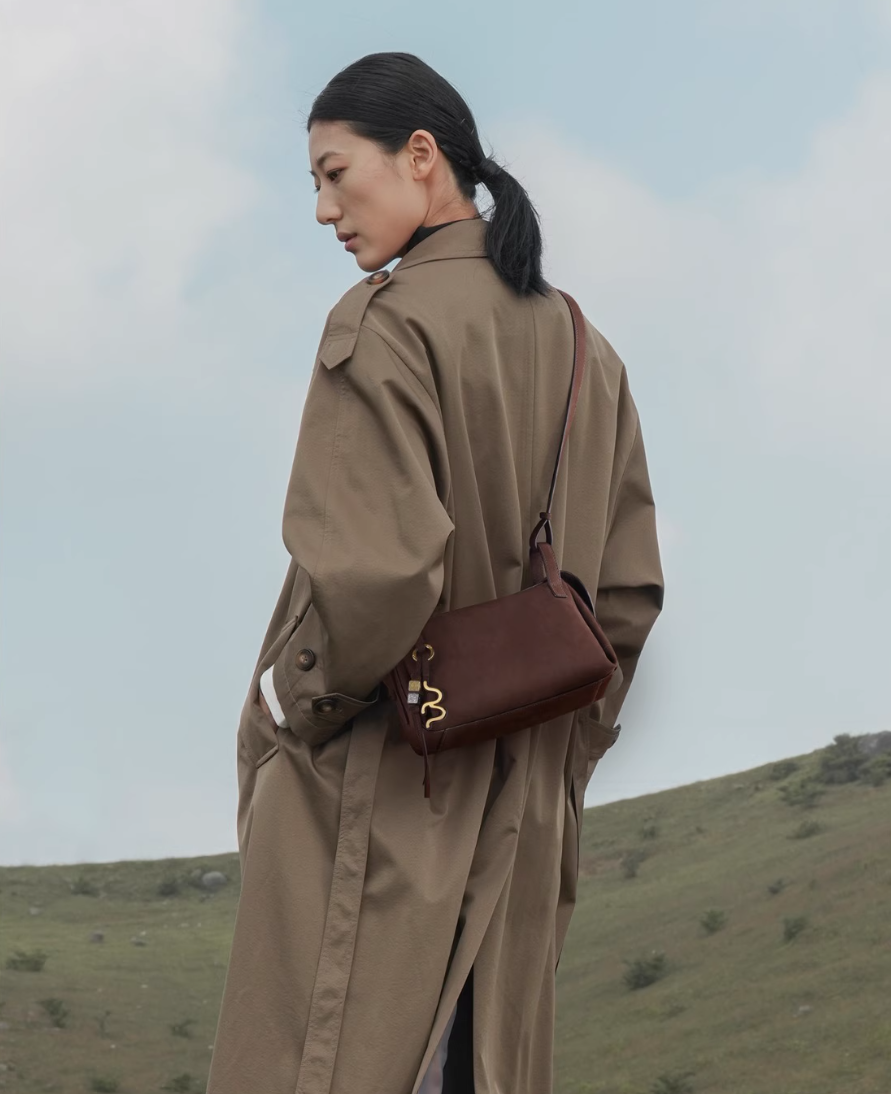 GIIM MII “Huo er ”Series Suede cowhide Pillow bag