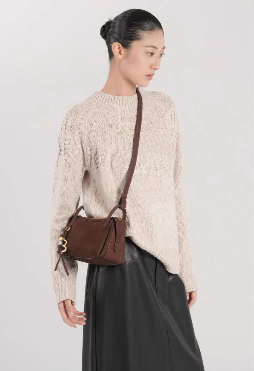 GIIM MII “Huo er ”Series Suede cowhide Pillow bag