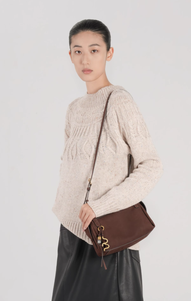 GIIM MII “Huo er ”Series Suede cowhide Pillow bag