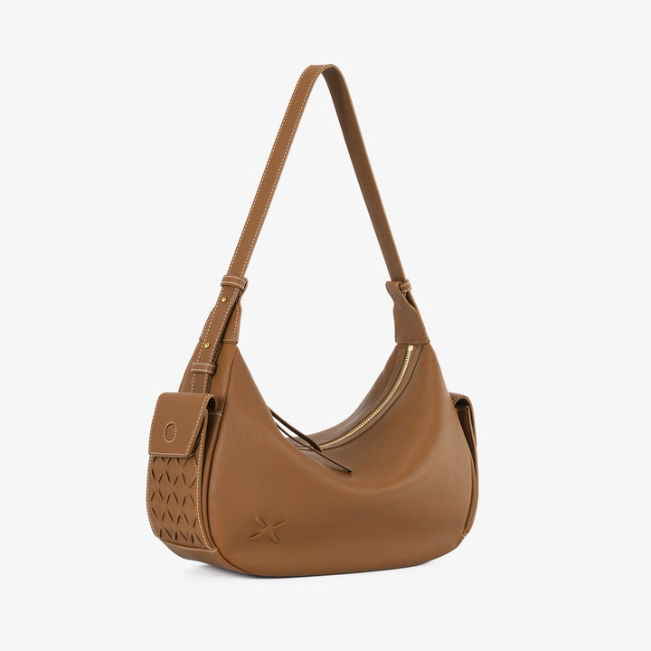 GIIM MII "Vientiane" SeriesHalf-moon bag, cowhide pillow bag single-shoulder cross-body bag  large-capacity soft bag