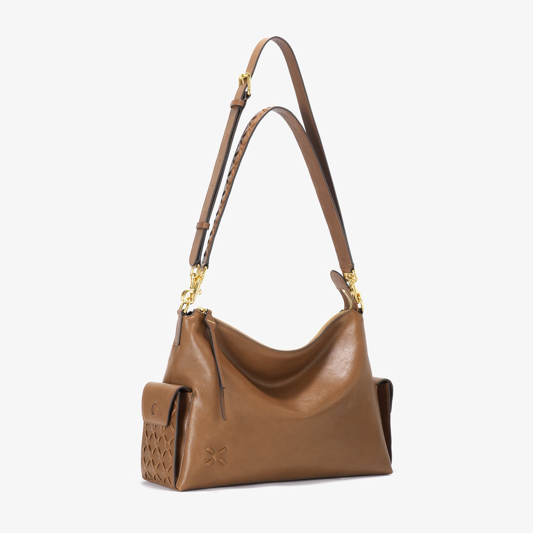 GIIM MII "Vientiane" Series Gabrielle Hobo Bag Vegetable-tanned leather