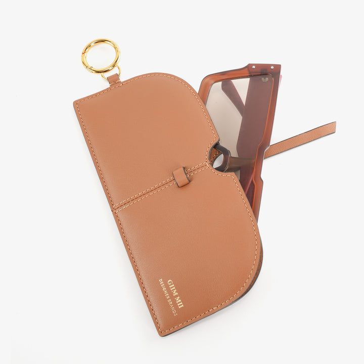 GIIM MII Glasses leather case, pendant accessories, portable storage bag, original designer style
