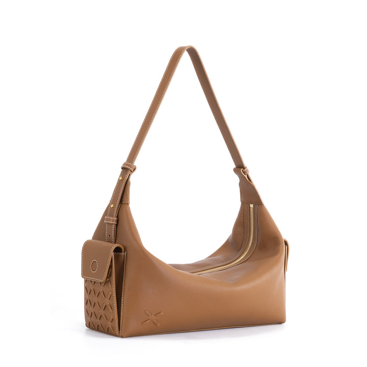 GIIM MII "Vientiane" Series Pillow bag, cowhide messenger bag, cross-body bag, commuter bag, large capacity soft bag