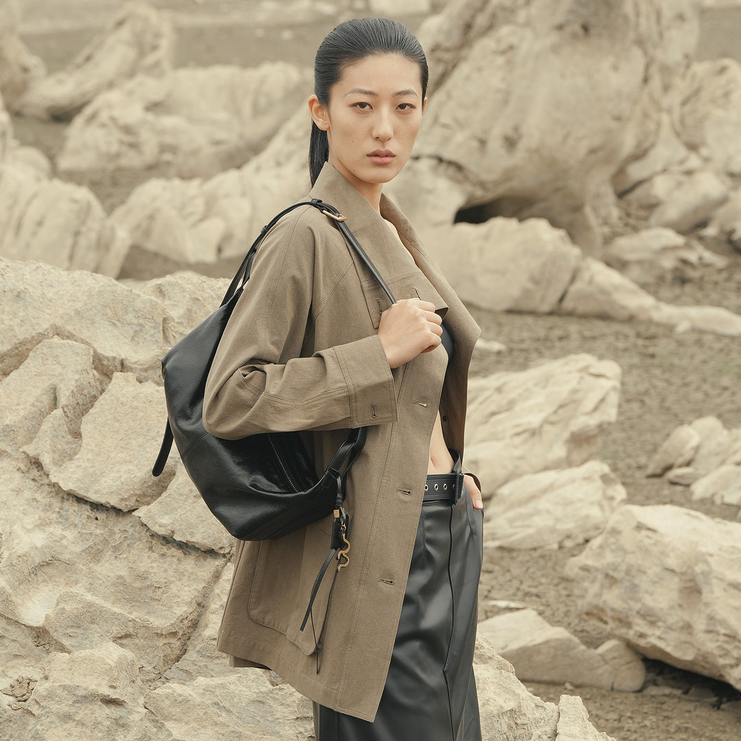 GIIM MII "Huo er ” Series traveling bag Oil wax cowhide