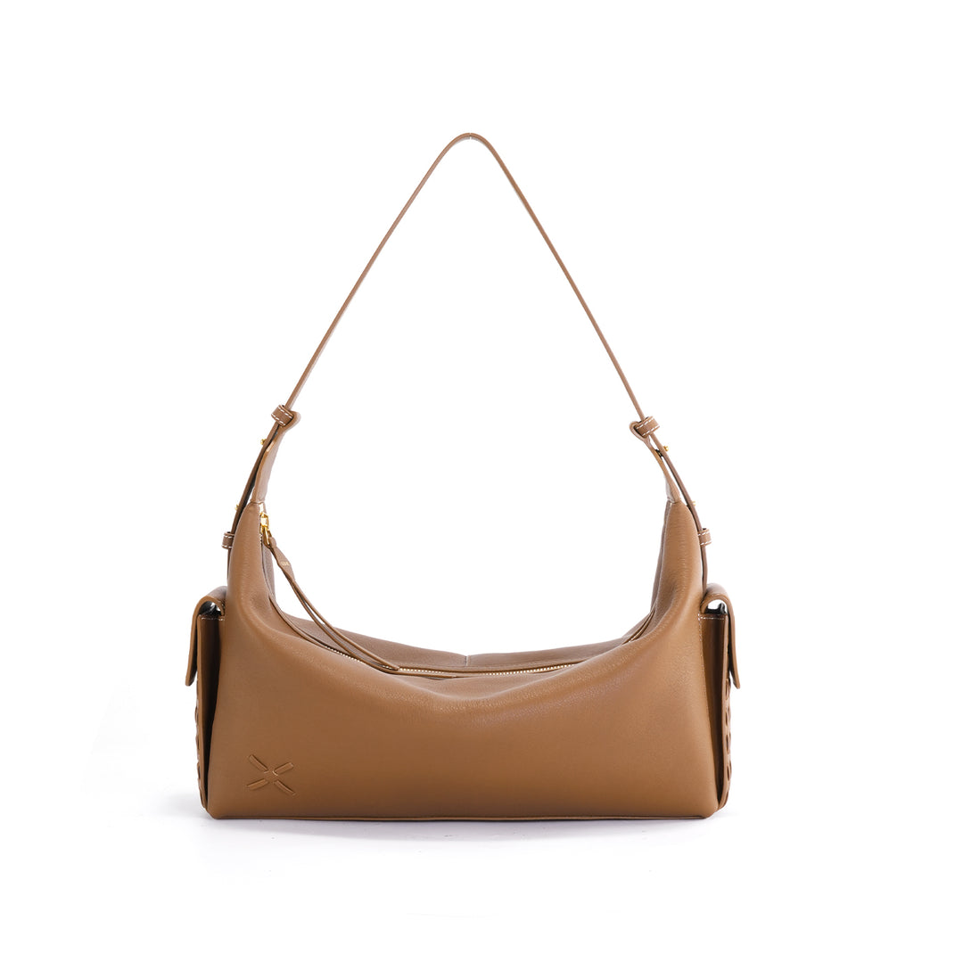 GIIM MII "Vientiane" Series Pillow bag, cowhide messenger bag, cross-body bag, commuter bag, large capacity soft bag