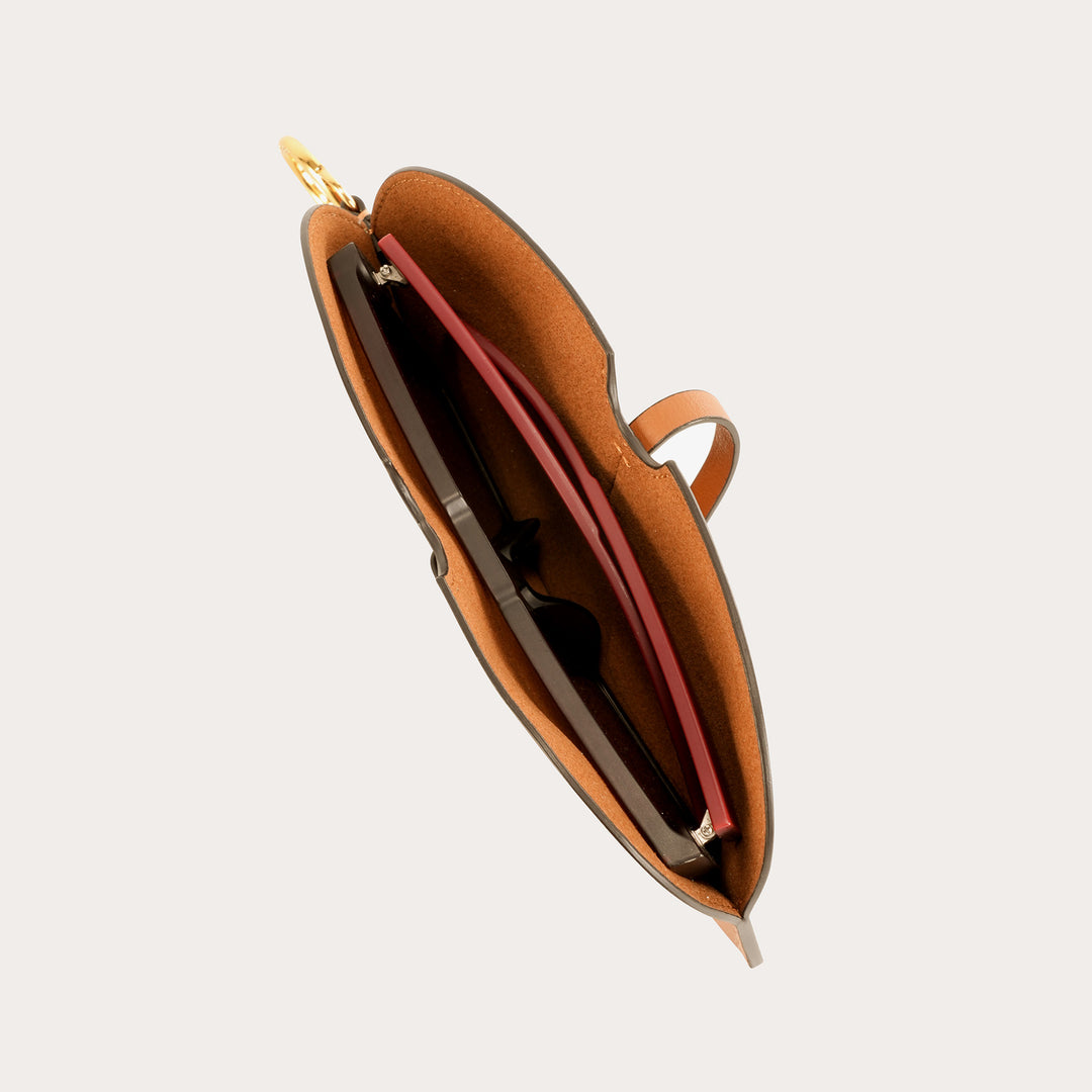 GIIM MII Glasses leather case, pendant accessories, portable storage bag, original designer style