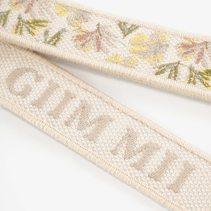GIIM MII floral shoulder strap embroidered  shoulder strap