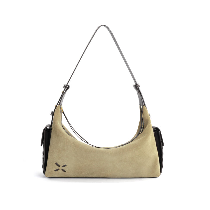 GIIM MII "Vientiane" Series Pillow bag, cowhide messenger bag, cross-body bag, commuter bag, large capacity soft bag