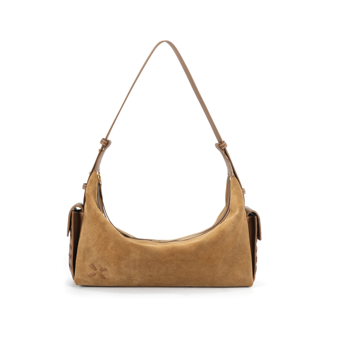 GIIM MII "Vientiane" Series Pillow bag, cowhide messenger bag, cross-body bag, commuter bag, large capacity soft bag