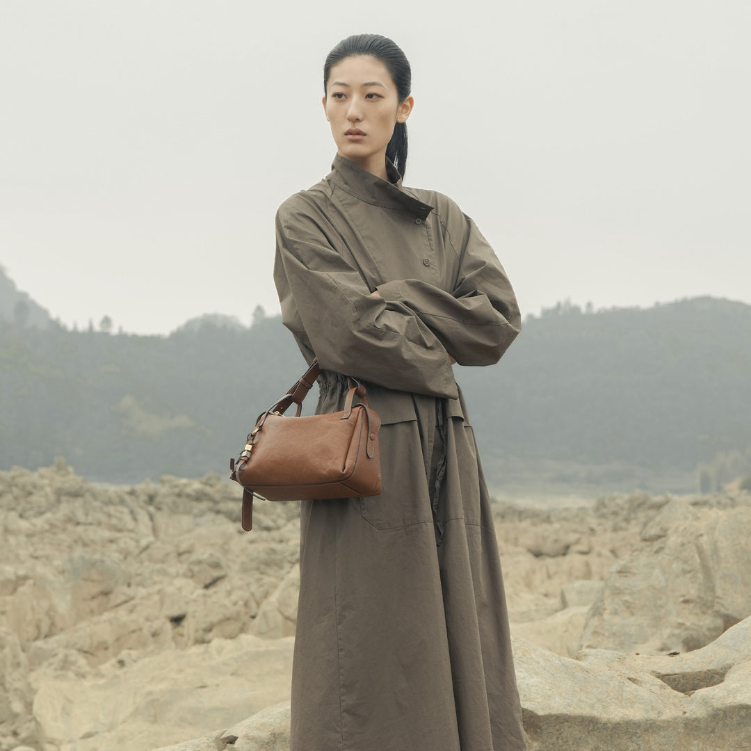 GIIM MII “Huo er ”Series cowhide Pillow bag