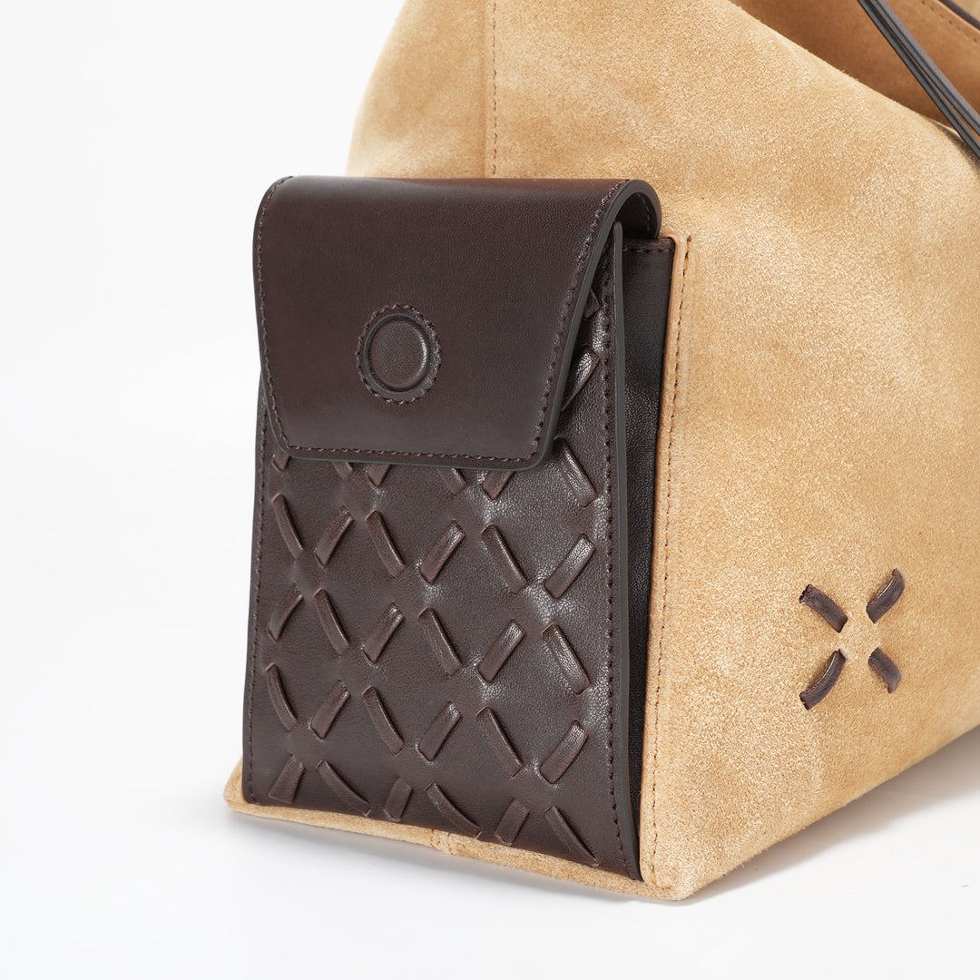 GIIM MII "Vientiane" Series Gabrielle Hobo Bag Suede