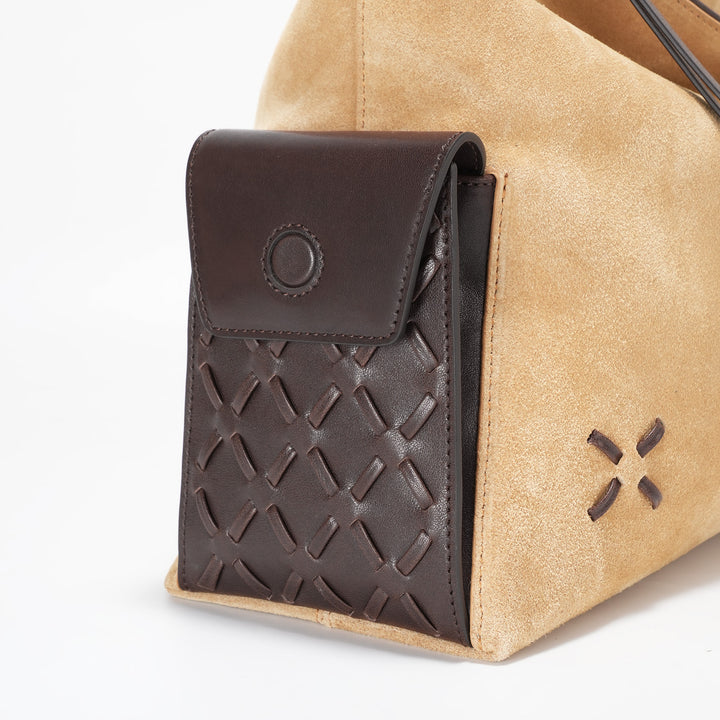 GIIM MII "Vientiane" Series Gabrielle Hobo Bag Suede