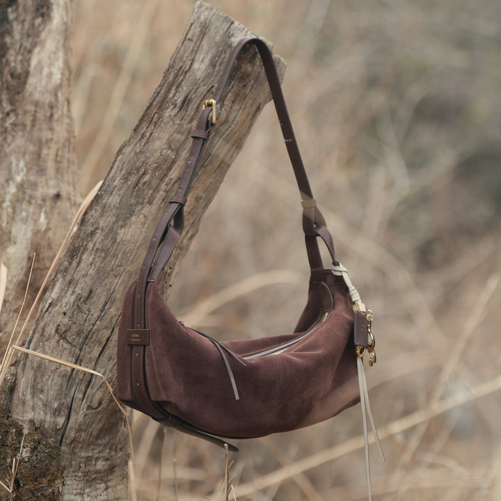 GIIM MII "Huo er " Series traveling bag Suede cowhide