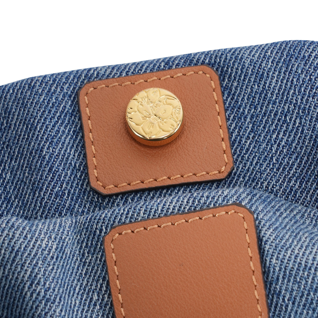 GIIM MII "Huo er " Series Bucket Bag large size denim
