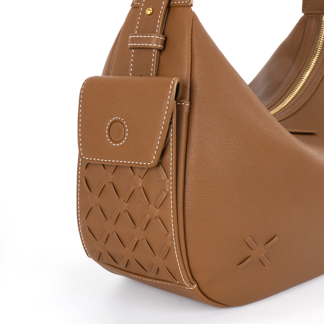 GIIM MII "Vientiane" SeriesHalf-moon bag, cowhide pillow bag single-shoulder cross-body bag  large-capacity soft bag