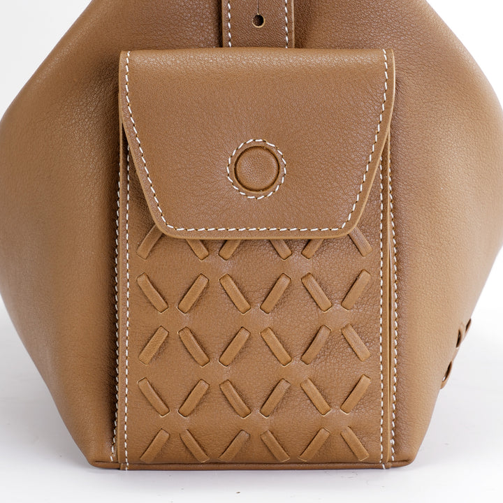 GIIM MII "Vientiane" Series Pillow bag, cowhide messenger bag, cross-body bag, commuter bag, large capacity soft bag