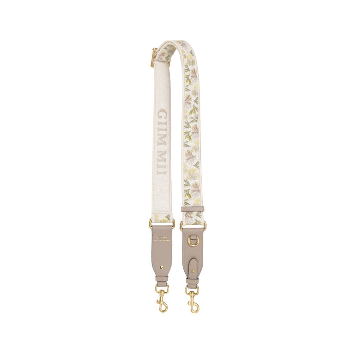GIIM MII floral shoulder strap embroidered  shoulder strap