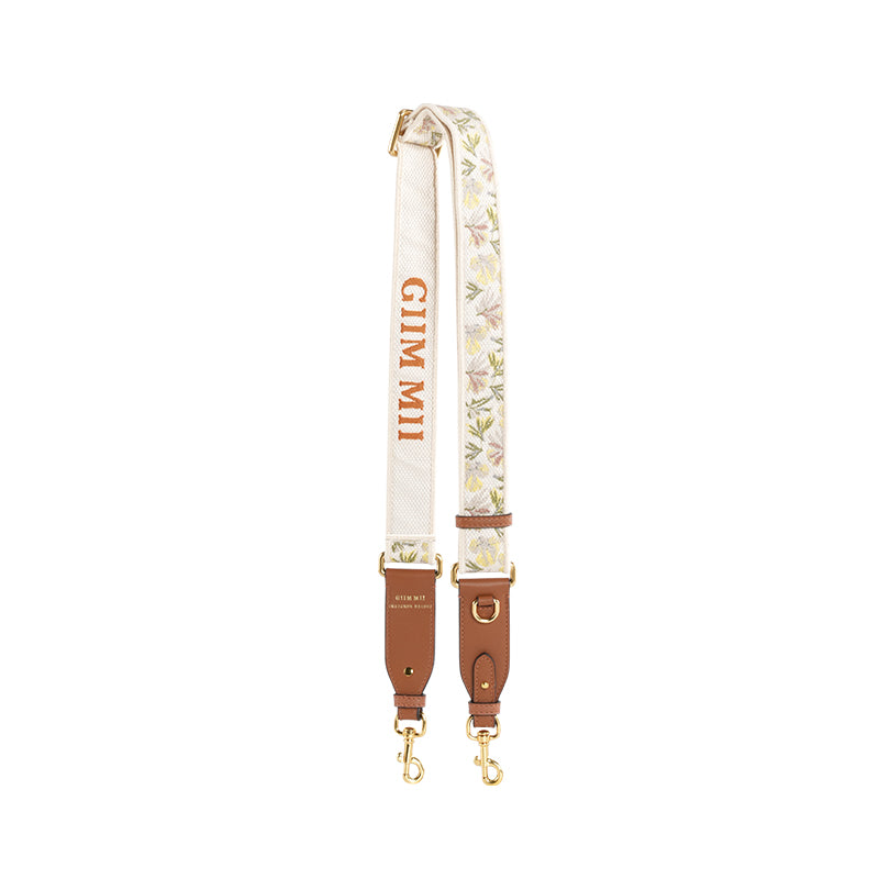 GIIM MII floral shoulder strap embroidered  shoulder strap