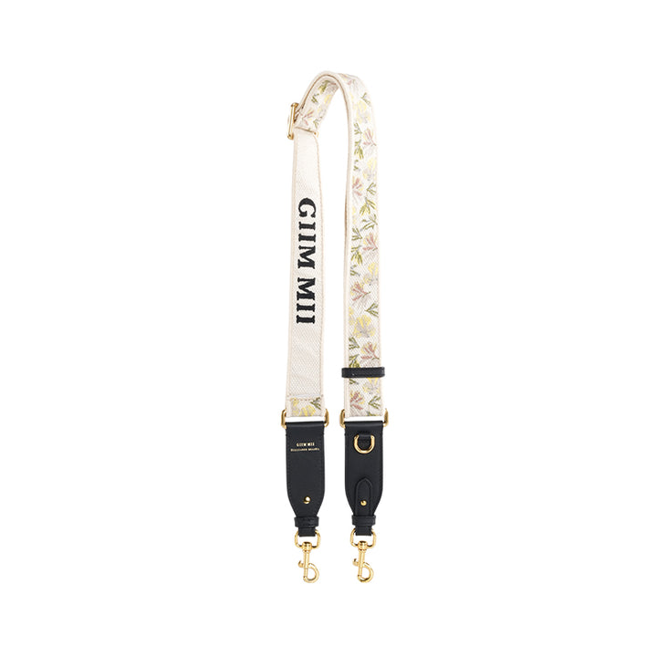 GIIM MII floral shoulder strap embroidered  shoulder strap
