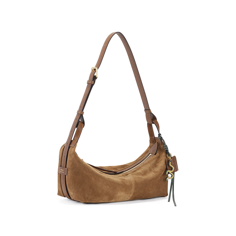 GIIM MII "Huo er " Series traveling bag Suede cowhide