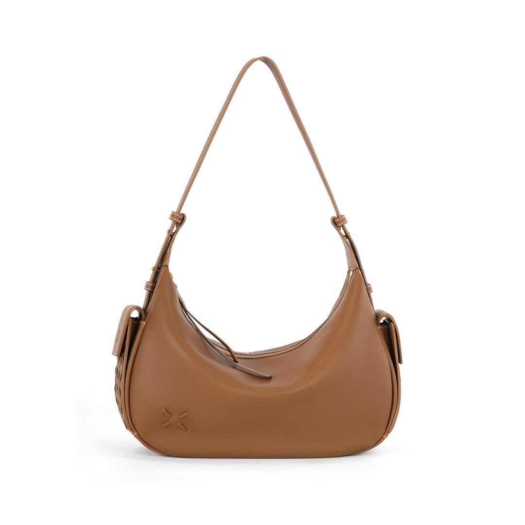 GIIM MII "Vientiane" SeriesHalf-moon bag, cowhide pillow bag single-shoulder cross-body bag  large-capacity soft bag